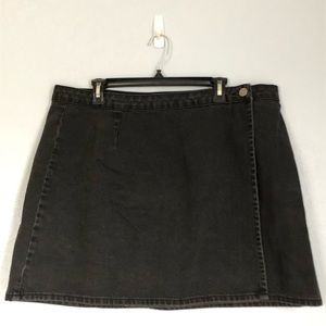 Asos Curve denim wrap skirt